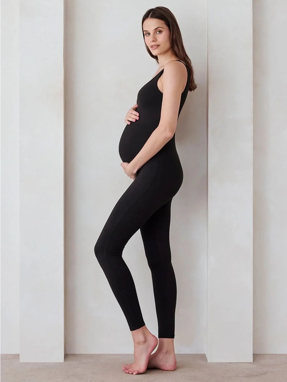 Bumpsuit Black Maternity Jumpsuit - Sleek One-Piece